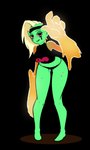 accessory breasts clothed clothing eyebrows feet female fingers freckles green_body green_skin hair half-closed_eyes headband humanoid_pointy_ears leaning leaning_forward long_hair looking_at_viewer midriff narrowed_eyes not_furry panties pink_sclera pointy_ears sleeveless solo standing underwear white_hair limebreaker disney wander_over_yonder lord_dominator alien alien_humanoid humanoid 2016 3:5 hi_res