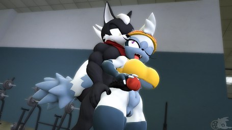 anthro big_penis black_body black_fur black_lipstick bottomwear breasts clothed clothing duo female female_anthro fur genitals grey_body grey_fur gym hug humanoid_hands inside lipstick looking_at_another looking_forward makeup male male/female male_anthro masturbation muscular muscular_male nude pants penis public public_sex sex shirt sport sportswear tongue tongue_out topwear training white_body white_fur juicyducksfm idw_publishing sega sonic_the_hedgehog_(comics) sonic_the_hedgehog_(idw) sonic_the_hedgehog_(series) fan_character hunter_(mrfrenchyjackal) tangle_the_lemur canid canine canis jackal lemur mammal primate ring-tailed_lemur strepsirrhine 16:9 3d_(artwork) digital_media_(artwork) hi_res source_filmmaker_(artwork) widescreen