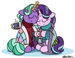 bedding blanket clothing container cuddling cup duo female horn male steam sweater topwear bobthedalek friendship_is_magic hasbro my_little_pony mythology firelight_(mlp) starlight_glimmer_(mlp) equid equine mammal mythological_creature mythological_equine unicorn hi_res daughter_(lore) father_(lore) father_and_child_(lore) father_and_daughter_(lore) parent_(lore) parent_and_child_(lore) parent_and_daughter_(lore)