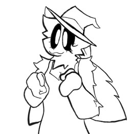 :3 anthro black_sclera clothing female hat headgear headwear shirt simple_background solo topwear white_background white_eyes witch_hat bigsteppies arthropod insect lepidopteran moth black_and_white monochrome