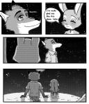 2017 anthro canid canine clothing comic dialogue disney english_text female fox fur hi_res judy_hopps lagomorph leporid male mammal nacchan96 nick_wilde rabbit red_fox text true_fox zootopia