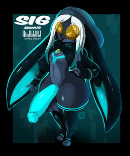 5_fingers anthro balls barcode barcode_tattoo big_penis clothing eyebrows eyewear feet femboy fingers genitals hair huge_hips huge_penis huge_thighs legwear male penis small_waist solo tattoo thick_thighs toes wide_hips conditional_dnp suirano sig_(suirano) lagomorph leporid mammal rabbit 2025 5:6 digital_media_(artwork) hi_res