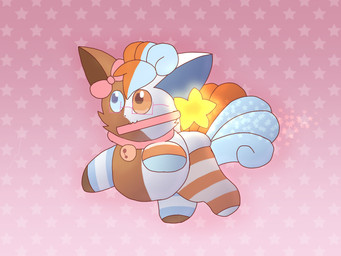 ambiguous_gender bell bell_collar bow_ribbon clothing collar eyewear feral footwear fusion genetic_chimerism glasses legwear magical_girl_wand pattern_clothing pattern_footwear pattern_legwear pattern_socks pattern_thigh_highs pattern_thigh_socks pokemon_fusion slightly_chubby socks solo striped_clothing striped_footwear striped_legwear striped_socks striped_thigh_highs striped_thigh_socks stripes thigh_highs thigh_socks wand nanabsylve nintendo pokemon shoka_(nanabsylve) alolan_form alolan_vulpix generation_1_pokemon generation_7_pokemon pokemon_(species) regional_form_(pokemon) vulpix 4:3 hi_res trans_(lore) trans_woman_(lore)