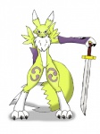 angry blue_eyes canine claws digimon digitigrade facial_markings female fox fur gloves markings neck_ruff plain_background reagan700 renamon solo sword weapon white_background yellow_fur
Rating: Safe
Score: 1
User: Test-Subject_217601
Date: December 09, 2011