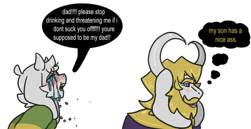 ambiguous_gender anthro anthro_on_anthro beard blonde_hair bodily_fluids crying dialogue duo facial_hair hair horn humor long_ears male male/male mature_male open_mouth simple_background speech_bubble tears text thought_bubble y0urd3sir3 babe_please_stop crying_aya_asagiri undertale undertale_(series) yes_chad asgore_dreemurr asriel_dreemurr bovid caprine goat mammal english_text hi_res meme father_(lore) father_and_child_(lore) father_and_son_(lore) incest_(lore) parent_(lore) parent_and_child_(lore) parent_and_son_(lore) son_(lore)