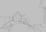 anthro autofellatio bedroom erection foreskin genitals humanoid_genitalia humanoid_penis lying male masturbation morning_wood nipples nude on_back oral oral_masturbation penile penile_masturbation penis solo waking_up sethpup mammal 2d_animation animated frame_by_frame greyscale monochrome sketch