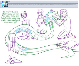 bathing bubble cleaning crossed_legs egyptian feral forceps kneeling leaning leaning_forward male massage medical_instrument mouth_shot open_mouth picking polishing prince royalty rubbing scientific_instrument servant sponge sponge_bath suds surgical_instrument text tongue tongue_flick tongue_out tweezers conditional_dnp samagthrav2 solaris_(samagthrav2) human mammal python reptile scalie snake english_text hi_res