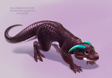 3_toes all_fours black_sclera blue_eyes blue_horn brown_body brown_claws brown_scales claws feet feral horn looking_up male multicolored_body multicolored_scales quadruped realistic scales simple_background snout solo text toes two_tone_body two_tone_scales white_background white_body white_scales proann side_b kobold scalie 2022 absurd_res dated digital_drawing_(artwork) digital_media_(artwork) english_text hi_res shaded