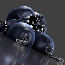 anthro big_breasts big_butt breasts butt collar female huge_breasts huge_butt hyper hyper_breasts hyper_butt lying nipple_piercing nipples on_front piercing solo spiked_collar spikes teeth tongue tongue_out anm_0n samuel1234_bon_(modeler) mario_bros nintendo gigi_(thecoatl034) chain_chomp 1:1 3d_(artwork) digital_media_(artwork) hi_res