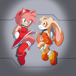 adolescent age_difference angry anthro bodily_fluids boots bound breasts chain chained clenched_teeth clothing collar duo female footwear hands_behind_back lock lying mostly_nude navel on_side padlocked_collar scared shoes tears teeth torn_clothing young young_anthro younger_anthro younger_female ffisf sega sonic_the_hedgehog_(series) amy_rose cream_the_rabbit eulipotyphlan hedgehog lagomorph leporid mammal rabbit 1:1 absurd_res hi_res