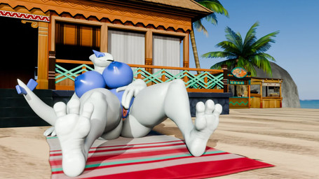 anthro anthrofied anus areola beach big_breasts blue_areola blue_nipples breasts butt feet female genitals huge_breasts masturbation nipples nude outside plantigrade presenting presenting_vulva public public_nudity soles solo spread_legs spread_vulva spreading tail toes vulva white_body waspwarrior reptilligator_(modeler) nintendo pokemon generation_2_pokemon legendary_pokemon lugia pokemon_(species) 16:9 3d_(artwork) 3d_animation animated digital_media_(artwork) hi_res loop no_sound short_playtime video widescreen