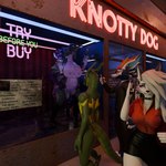 anthro being_watched belly big_belly big_breasts black_body blue_body blue_fur bodily_fluids breast_squish breasts choker clothed clothing cum cum_drip cum_in_vagina cum_inside dripping duo electronics female female_penetrated fur genital_fluids genitals green_body group hair horn jewelry legwear looking_at_another male male/female male_penetrating necklace neon_sign nipples nude open_mouth pawpads penetration penile phone piercing public public_sex purple_body red_sclera sex sex_toy sign smile squish store_window suit tail teeth teeth_showing text thick_thighs topwear vaginal vaginal_penetration vulva white_body white_fur wide_hips window volgon_(artist) helluva_boss mythology loona_(helluva_boss) volgon_(volgon) canid canid_demon canine demon dragon furred_dragon furred_scalie hellhound hyena mammal mythological_canine mythological_creature mythological_scalie nardoragon scalie synth_(vader-san) 1:1 3d_(artwork) blender_(artwork) digital_media_(artwork) english_text hi_res