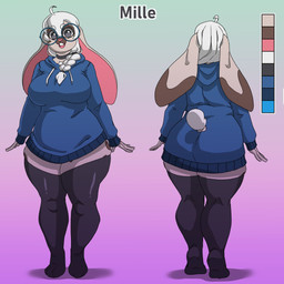 Rating: s
ID: 5594431
Date: 2025-05-24 04:33:31 -0400
Status: active
Score: 31
1:1 5_square_meters absurd_res anthro big_breasts big_butt big_ears big_eyes biped black_clothing black_legwear black_thigh_highs blue_clothing blue_eyes blue_hoodie blue_topwear braided_hair breasts brown_body brown_fur butt character_name choker clothing color_swatch eyewear female floppy_ears front_view fur glasses gradient_background hair hi_res hoodie jewelry lagomorph legwear leporid lop_ears mammal mille_(5_square_meters) model_sheet necklace rabbit rear_view short_hair short_tail simple_background solo tail tan_body tan_fur text thick_thighs thigh_highs topwear white_hair wide_hips post #5594431