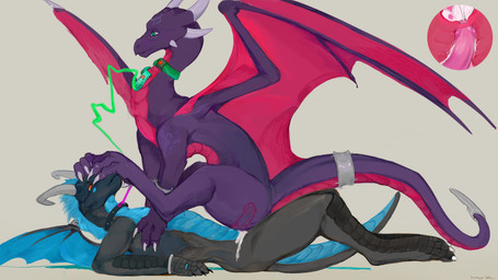 anthro anthro_on_feral bestiality black_body blue_wings bodily_fluids cervical_contact cervical_penetration claws cowgirl_position cum cum_in_uterus cum_inside dark_body dragon_tail duo ejaculation feet female female_feral female_on_top feral feral_penetrated fluffy fluffy_tail foot_fetish foot_sniffing from_front_position fur genital_fluids genitals green_eyes grey_horn hands-free horn internal internal_vaginal interspecies jewelry looking_pleasured male male/female male_on_bottom multi_horn nude on_bottom on_top paws_on_head penetration penile penile_penetration penis penis_in_vagina pink_penis pose red_body red_eyes sex simple_background sniffing spikes tail toe_claws uterus vaginal vaginal_fluids vaginal_penetration wings diorionarh activision mythology spyro_the_dragon conayr cynder dragon mythological_creature mythological_scalie scalie absurd_res hi_res