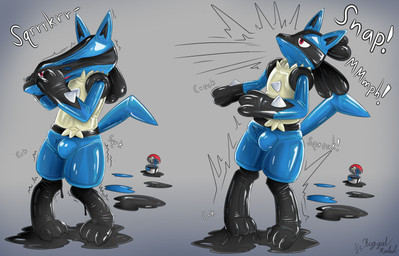 blissful bound breath clothing drone edging encasement goo_transformation kneading latex latex_clothing latex_skinsuit latex_toy liquid_latex lucario_transformation male null_bulge skinsuit squeaking tight_clothing toy transformation trapped riggedreded nintendo pokemon generation_4_pokemon lucario pokemon_(species) 2025 hi_res