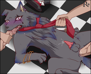 anal anal_orgasm anal_penetration animal_genitalia animal_penis balls bestiality big_penis black_border blush bodily_fluids border canine_genitalia canine_penis claws crying cum cum_in_ass cum_in_mouth cum_inside cum_while_penetrated cumshot double_penetration ejaculation erection faceless_character faceless_human faceless_male fellatio fellatio_while_penetrated feral feral_penetrated forced forced_orgasm from_front_position genital_fluids genitals group group_sex hands-free human_on_feral human_penetrating human_penetrating_feral interspecies looking_pleasured lying male male/male male_feral male_on_feral male_on_human male_penetrated male_penetrating male_penetrating_male missionary_position on_back oral oral_penetration orgasm penetration penile penile_penetration penis penis_in_ass rape red_eyes sex simultaneous_orgasms solo_focus spitroast spread_legs spreading tail tears threesome trio reina_(artist) canid canine canis domestic_dog ghost human mammal spirit wolf
