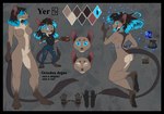 anthro blue_eyes breasts clothed clothing color_swatch feet female fingers smile solo text toes akira_volfsar degu mammal octodontid rodent 2020 absurd_res character_name digital_media_(artwork) english_text hi_res model_sheet