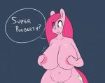 2015 anthro anthrofied areola big_breasts breasts earth_pony english_text equid equine female friendship_is_magic hasbro hi_res horse huge_breasts hugtastic_pinkie_pie mammal my_little_pony navel nipples nude pinkie_pie_(mlp) pony slightly_chubby solo somescrub text