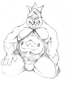 2_mouths 4_fingers belly belly_mouth biceps big_belly biped bulge clothing collarbone crown eyeless facial_hair fingers front_view fupa gloves_(marking) hand_on_leg headgear hood humanoid_hands king kneeling leotard male markings multi_mouth musclegut muscular muscular_humanoid muscular_male muscular_thighs neck_muscles nipples not_furry overweight overweight_humanoid overweight_male pecs pose quads royalty smile solo spades_(suit) stubble suit_symbol teeth tight_clothing unusual_anatomy hopelesshighschool deltarune undertale_(series) king_spade darkner humanoid 2018 black_and_white graphite_(artwork) hi_res monochrome pinup traditional_media_(artwork)