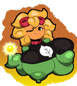 areola big_breasts black_eyes breasts clothed clothing collar covering covering_breasts eyewear eyewear_on_head female flower freckles goggles goggles_on_head green_nipples huge_breasts hyper hyper_breasts looking_at_viewer nipples non-mammal_breasts not_furry one_eye_closed plant raised_clothing raised_shirt raised_topwear shirt smile solo sun topwear wink windreg1 electronic_arts plants_vs._zombies plants_vs._zombies_heroes popcap_games solar_flare_(pvz) elemental_creature elemental_humanoid flora_fauna flower_creature humanoid plant_humanoid sunflower_(pvz) 2022 cel_shading colored digital_media_(artwork) hi_res shaded