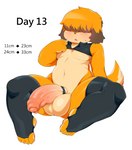 2019 4_fingers 4_toes accessory anthro balls balls_expansion berseepon09 big_balls big_penis biped blush bodily_fluids bottomless canid canine canis claws clothed clothing cock_ring countershading dog_boy_(berseepon09) domestic_dog expansion feet fingers foreskin fur genital_expansion genitals hair hair_over_eyes hi_res huge_balls huge_penis humanoid_genitalia humanoid_penis jewelry leg_warmers legwear long_penis loose_foreskin male mammal meme no_nut_november orange_body orange_fur orange_hair partially_retracted_foreskin penis penis_accessory penis_expansion penis_jewelry simple_background slightly_chubby small_but_hung solo sweat text thick_penis thigh_highs toe_claws toeless_legwear toes vein veiny_penis white_background