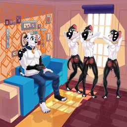 aged_up anthro anthrofied backsack balls baseboard bottomwear bottomwear_down butt chain_necklace clenched_teeth clothed clothing collar controller feet fingers flaccid foreskin fur furniture genitals group hands_behind_head holding_controller holding_object holding_remote_control humanoid_genitalia humanoid_penis jewelry looking_back lying male male_anthro markings mature_anthro mature_male muscular muscular_male necklace nipple_outline nude on_front pants pants_down partially_clothed partially_retracted_foreskin pawpads penis remote_control shirt sitting smile sofa spank_marks spanked_butt spots spotted_body tail tank_top teeth toes topwear dal101strefan 101_dalmatian_street 101_dalmatians disney dimitri_1_(101_dalmatians) dimitri_2_(101_dalmatians) dimitri_3_(101_dalmatians) dimitri_trio_(101_dalmatians) doug_(101_dalmatians) canid canine canis dalmatian domestic_dog mammal 1:1 colored digital_media_(artwork) hi_res brother_(lore) brothers_(lore) father_(lore) father_and_child_(lore) father_and_son_(lore) parent_(lore) parent_and_child_(lore) parent_and_son_(lore) sibling_(lore) son_(lore) triplets_(lore)