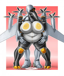 aircraft airplane anthro areola back_wings big_areola big_breasts big_nipples black_body bodily_fluids breasts clothing cockpit curvy_figure duo female from_behind_position front_view genital_fluids grey_body hat hat_only headgear headgear_only headwear headwear_only huge_breasts machine male male/female metallic_body mostly_nude nipples not_furry nude nude_anthro nude_female nude_male overweight overweight_anthro overweight_female propeller sex simple_background standing thick_thighs vehicle voluptuous wheel wheel_feet wide_hips wings ndragon3 aeromorph living_aircraft living_machine living_vehicle digital_media_(artwork) hi_res