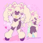 anthro bell bell_collar big_butt blush blush_lines bow_ribbon butt collar cute_fangs fangs female fur heart_eyes heart_symbol looking_at_viewer mostly_nude mostly_nude_anthro one_eye_closed open_mouth pink_background simple_background solo teeth wool_(fur) hecktop poodle_sheep bovid caprine mammal sheep 1:1 digital_drawing_(artwork) digital_media_(artwork) hi_res