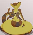 5_fingers amber_eyes anthro apode areola big_breasts breasts brown_body brown_scales clothing female fingers legless looking_at_viewer navel nightgown nipples non-mammal_breasts scales serpentine simple_background smile solo translucent translucent_clothing white_background yellow_body yellow_scales missy_(artist) tiel_(spiney) draconcopode naga reptile scalie snake 2020 digital_media_(artwork) hi_res signature