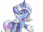 clothing crown female feral footwear hair headgear horn legwear long_hair patch_(fabric) quadruped socks solo tail karzahnii friendship_is_magic hasbro my_little_pony mythology princess_luna_(mlp) equid equine mammal mythological_creature mythological_equine unicorn 4:3