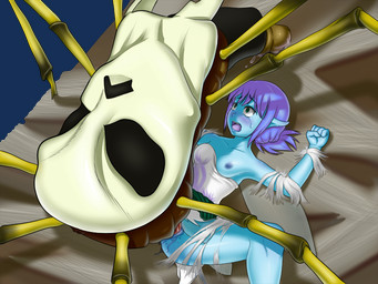 arthropod_webbing bestiality blue_body blue_nipples blue_skin blush bodily_fluids bound breasts crying duo female female_on_feral female_penetrated female_raped feral feral_penetrating feral_penetrating_humanoid forced genitals green_eyes hair humanoid_on_feral humanoid_penetrated humanoid_pointy_ears interspecies male male/female male_on_humanoid male_penetrating male_penetrating_female male_rape male_raping_female multi_leg multi_limb nipples penetration penile penile_penetration penis penis_in_vagina pointy_ears ponytail purple_hair rape sex spread_legs spreading tears vaginal vaginal_penetration vulva z-vn nintendo ocarina_of_time the_legend_of_zelda navi arachnid arthropod fairy humanoid skulltula spider 4:3