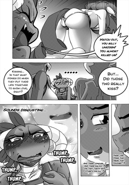anthro bikini blush bodily_fluids camel_toe clothing dialogue female horn male one-piece_swimsuit speech_bubble sweat swimwear tail text two-piece_swimsuit boastudio friendship_is_magic hasbro my_little_pony mythology gabby_(mlp) princess_ember_(mlp) rarity_(mlp) spike_(mlp) avian dragon equid equine gryphon mammal mythological_avian mythological_creature mythological_equine mythological_scalie scalie unicorn comic english_text hi_res monochrome