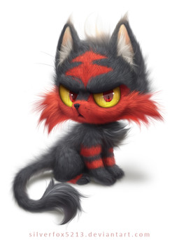 3_toes ambiguous_gender barefoot big_eyes cheek_tuft chest_tuft countershade_face countershading daww detailed_fur digitigrade facial_markings facial_tuft feet feral fluffy front_view frown fur fur_tuft grumpy head_markings inner_ear_fluff leg_markings looking_at_viewer markings multicolored_body multicolored_fur paws photorealism quadruped realistic realistic_lighting realistic_shading shadow simple_background sitting snout solo stare tail tail_tuft text toes tuft whiskers white_background young young_feral silverfox5213 nintendo pokemon felid generation_7_pokemon litten mammal pokemon_(species) 2016 detailed digital_media_(artwork) digital_painting_(artwork) full-length_portrait painting_(artwork) portrait shaded signature soft_shading url
