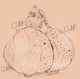 anthro ass_clapping balls big_butt butt eyewear freckles genitals glasses huge_butt hyper hyper_butt looking_at_viewer looking_back male multi_eye shaking_butt simple_background smug smug_face solo tail thick_thighs twerking wide_hips 13thcakensfw cake_(13thcakensfw) lagomorph leporid mammal rabbit hi_res