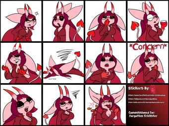 4_fingers alcohol angry beverage big_ears big_nose black_lips black_sclera clothed clothing concern container cup drinking drinking_glass excited eyewear faceplant fangs female fingers gasp glass glass_container glass_cup glasses heart_tail horn jaw_drop lips lying mouth_closed on_front open_mouth pentagram_eyes pink_body red_fingers tail teeth text tongue tongue_out wearing_glasses wine wine_glass succubusbnny concern_(meme) humanoid imp absurd_res english_text hi_res