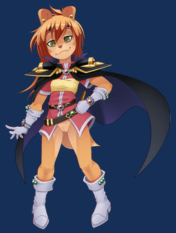 anthro biped black_cape black_clothing boots brown_hair cape clothed clothing cosplay countershade_face countershading cute_fangs ear_piercing eyebrows fangs female footwear freckled_face freckles front_view genitals gloves grey_boots grey_clothing grey_footwear grey_gloves grey_handwear hair handwear looking_at_viewer partially_clothed piercing red_body red_clothing shoes short_hair solo standing tan_body tan_countershading teeth vulva young young_anthro young_female b-ern slayers lina_inverse rocketgirl mammal rodent sciurid tree_squirrel 2025 absurd_res alpha_channel hi_res