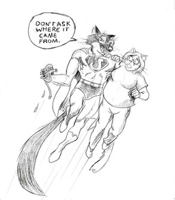 anthro black_body black_fur character_creator cheek_tuft countershade_neck countershading dark_humor dialogue duo eyewear facial_tuft female flying fur glasses helping holding_organ humor kidney long_tail looking_at_another male organs parody pince-nez savior speech_bubble superhero superhero_costume tail talking_to_another transplant tuft whiskers speet jack_salem roz_gibson_(character) domestic_cat felid feline felis gulonine mammal marten mustelid musteline sable_(marten) 2026 black_and_white graphite_(artwork) monochrome traditional_media_(artwork)