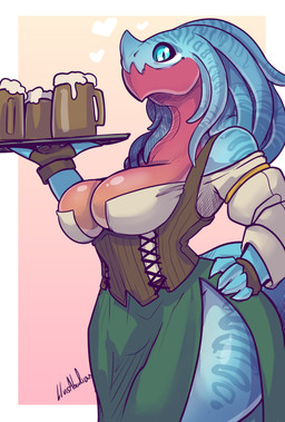 anthro big_breasts biped bottomwear breasts clothed clothed_anthro clothed_female clothing female fingers front_view fully_clothed fully_clothed_anthro fully_clothed_female looking_at_viewer non-mammal_breasts smile solo standing tail thick_thighs topwear lluisabadias mythology dragon mythological_creature mythological_scalie scalie 2025 absurd_res digital_drawing_(artwork) digital_media_(artwork) hi_res