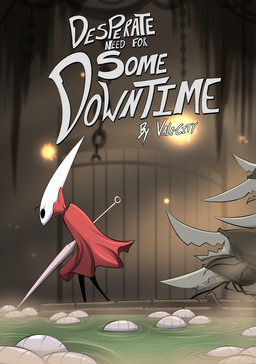 2_horns ambiguous_gender anthro biped black_eyes bodily_fluids cloak clothed clothing empty_eyes eyebrows eyelashes female feral group horn looking_at_another melee_weapon mouth_closed open_mouth red_cloak red_clothing saliva standing text weapon white_text vale-city hollow_knight:_silksong hollow_knight_(franchise) team_cherry hornet_(hollow_knight) arthropod muckroach 2026 absurd_res artist_name cover english_text hi_res