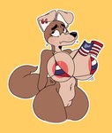 american_flag anthro areola areola_slip balls between_breasts big_breasts big_butt bikini bikini_top blue_bikini_top bottomless bottomless_female bouncing_breasts breast_jiggle breasts brown_body brown_fur butt button_ears clothed clothing crossgender curvy_anthro curvy_female curvy_figure disembodied_penis ear_piercing ear_ring eyelashes female flag flag_(object) flag_between_breasts flag_bikini flag_clothing flag_print flag_swimwear floppy_ears fur genitals holidays hourglass_figure hourglass_figured_anthro hourglass_figured_female huge_breasts huge_butt innie_pussy jiggling looking_aside looking_up male micro_bikini mtf_crossgender multicolored_body multicolored_fur navel nipple_slip nipples object_between_breasts pattern_bikini pattern_clothing pattern_swimwear penis piercing pink_areola plump_labia print_bikini print_clothing print_swimwear pussy red_bikini_top ring_piercing simple_background simple_eyes skimpy_bikini solo standing striped_bikini striped_clothing striped_swimwear stripes swimwear tan_body tan_fur thick_thighs two-piece_swimsuit united_states_of_america voluptuous white_bikini_top wide_hipped_anthro wide_hipped_female wide_hips yellow_background komdog 4th_of_july kom_(komdog) canid canine canis domestic_dog mammal 2021 digital_media_(artwork)