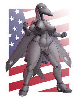 aircraft airplane american_flag anthro areola b-1 b-1_lancer back_wings belly big_breasts big_nipples breasts cockpit curvy_figure female fin genitals grey_body jet jet_engine machine metallic_body nipples not_furry nude nude_anthro nude_female solo standing tail tail_fin thick_thighs united_states_of_america vehicle voluptuous vulva wheel wheel_feet wide_hips wings ndragon3 aeromorph living_aircraft living_machine living_vehicle robot digital_media_(artwork) hi_res
