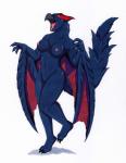 anthro breasts claws female nipples non-mammal_breasts nude open_mouth solo tail winged_arms wings tierafoxglove capcom european_mythology monster_hunter mythology dragon flying_wyvern mythological_creature mythological_scalie nargacuga scalie western_dragon wyvern 2018 hi_res