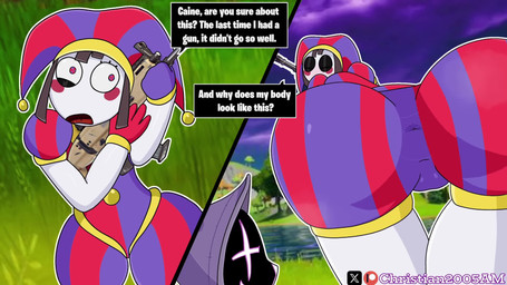 anal anthro aroused big_breasts big_butt blush breasts butt duo female female/female gun licking oral ranged_weapon rimming sex thick_thighs tongue twerking weapon wide_hips christian2005am epic_games fortnite fortnite:_battle_royale glitch_productions the_amazing_digital_circus pomni pomni_(tadc) raven_team_leader furry thick animated hi_res promotional_material short_playtime video