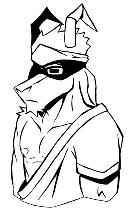 accessory anthro clothing facial_hair goatee hard_shadows headband horn male nipples serious shadowed_eyes shirt simple_background solo topwear tunic white_background sirozinn oatzu bovid caprine goat mammal 3:5 absurd_res hi_res monochrome