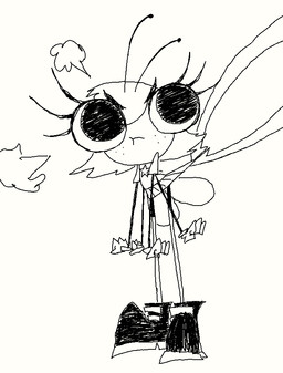 4_arms antennae_(anatomy) anthro bottomwear clothed clothing clothing_lift female forceps freckles grim_(artist) looking_at_another medical_instrument multi_arm multi_limb pouting scientific_instrument skirt skirt_lift solo surgical_instrument tweezers wings disney the_buzz_on_maggie maggie_pesky arthropod fly_(animal) insect