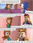 absurd_res anthro archie_comics bed bedroom comic crown dialogue english_text eulipotyphlan female furniture ground_squirrel headgear hedgehog hi_res male mammal maximilian_acorn omatic rodent royalty sally_acorn sciurid scolding sega sonic_the_hedgehog sonic_the_hedgehog_(archie) sonic_the_hedgehog_(comics) sonic_the_hedgehog_(series) text three_frame_image tiara young
