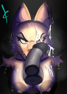 angry anthro areola balls big_breasts black_background black_eyes bodily_fluids breasts brown_areola brown_nipples cum cum_on_face disembodied_penis eyelashes female front_view fur genital_fluids genitals looking_at_viewer male male/female nipples nude one_eye_closed penis penis_on_face pink_nose simple_background solo sweat tan_body tan_fur ashclone dreamworks the_bad_guys diane_foxington canid canine fox mammal