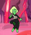 arthropod_abdomen barefoot feet female forehead_gem fusion gem hair solo white_hair hatebit cartoon_network steven_universe centipeetle peridot_(steven_universe) alien alien_humanoid animal_humanoid arthropod arthropod_humanoid gem_(species) humanoid hybrid insect insect_humanoid nephrite_(gem_species) peridot_(gem_species)