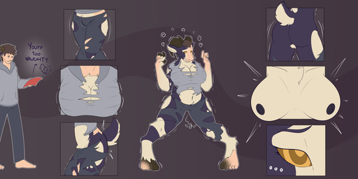 anthro bedroom_eyes big_breasts bottomwear breast_expansion breast_growth breasts camel_toe clothing cloven_hooves curvy_figure denim denim_bottomwear denim_clothing expansion female female_anthro fingers fur gender_transformation genital_outline genitals genitals_shrinking growth hair hip_expansion hoodie hooved_fingers hooves horizontal_pupils horn hypnosis identity_death jeans leaning leaning_forward looking_at_viewer loss_of_self male mature_anthro mature_female mid_transformation mind_alteration mind_control mtf_transformation narrowed_eyes nipples nude pants pupils purple_body seductive simple_background solo species_transformation tail tail_growth text thick_thighs thigh_expansion topwear torn_clothing transformation transformation_sequence voluptuous vulva white_body white_fur wide_hips diethyl bovid caprine goat mammal absurd_res hi_res