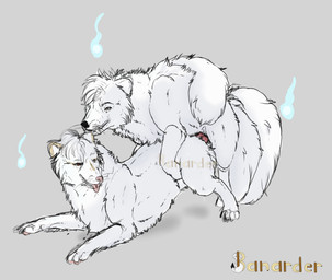all_fours bite claws doggystyle duo ear_bite female feral feral_on_feral feral_penetrated feral_penetrating feral_penetrating_feral fluffy from_behind_position fur humping kitsunebi knot male male/female mating_grip penetration penile penile_penetration penis_in_vagina rounded_back sex vaginal vaginal_penetration white_body white_fur banarder asian_mythology east_asian_mythology japanese_mythology mythology arctic_fox canid canine fox mammal true_fox yokai absurd_res digital_drawing_(artwork) digital_media_(artwork) hi_res sketch